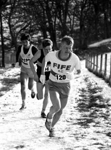 T Mitchell, Faulds, Laing -East Dist XC, 1985