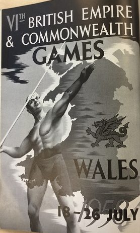 1958 Commonwealth Games Wales  Poster A3 Print 